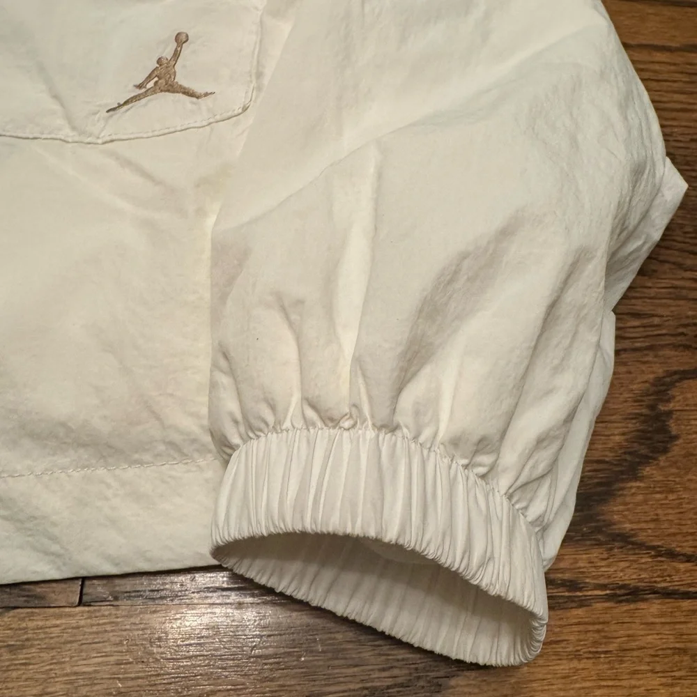 Jordan Kids' Coaches Water-Resistant Jacket, white—NWT